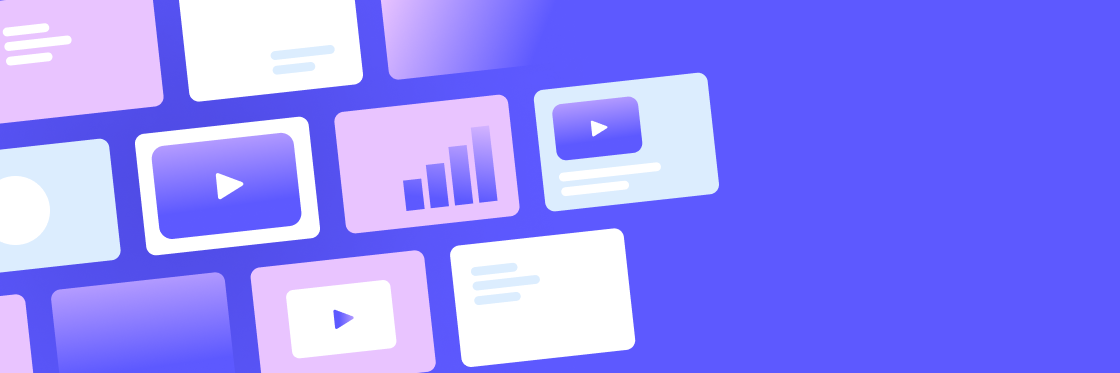 How to embed a video in PowerPoint from YouTube, PC, or Mac An abstract illustration of a digital interface with icons representing documents, charts, and how to embed a video in PowerPoint.