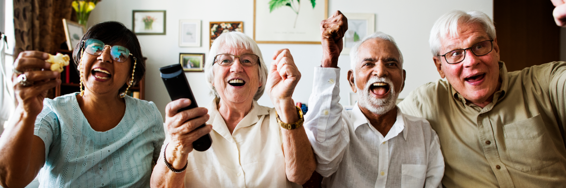 The 20 best commercial ads of all time, ever Group of jubilant seniors celebrating with excitement.