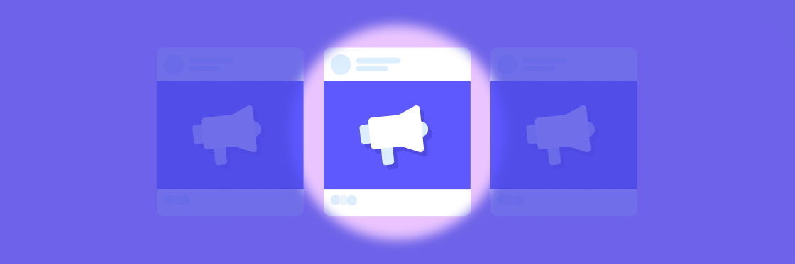 Graphic of three mobile phone screens with a central app icon featuring a stylized white hand with a thumbs-down gesture, against a monochrome purple background from Biteable video maker.