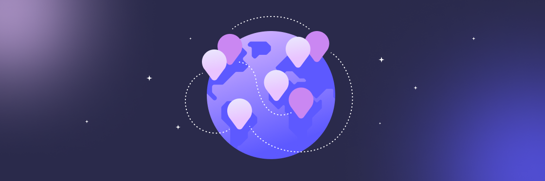 Digital illustration of a stylized globe with interconnected nodes, representing a global network or communications concept.