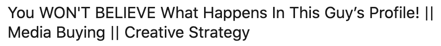 Promotional teaser for a professional profile highlighting media buying and creative strategy expertise, optimized for LinkedIn headlines.