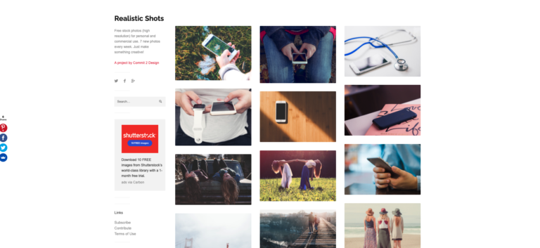 A collection of various realistic photographs displayed in one of the best sites for free images, showcased in an online gallery format.