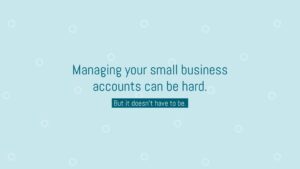 Inspirational finance message on a minimalist blue background created with Biteable video maker.