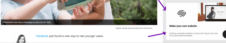 A collage of images: a child using a tablet, a green plant, and a Biteable video maker ad on a desktop screen.