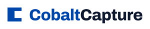CobaltCapture logo with a blue square symbol on the left and the company name in blue and black text on a light background.